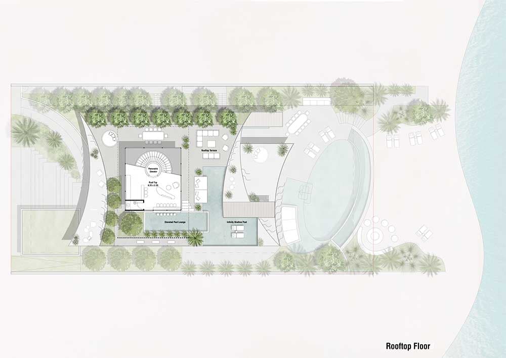 Zuha Island Rooftop Floor Plans