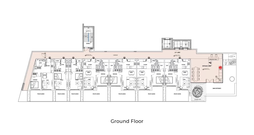 Beverly Residence 2 - Ground Floor Plan