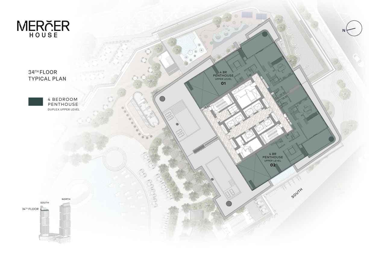 Mercer House 34th Floor Plan