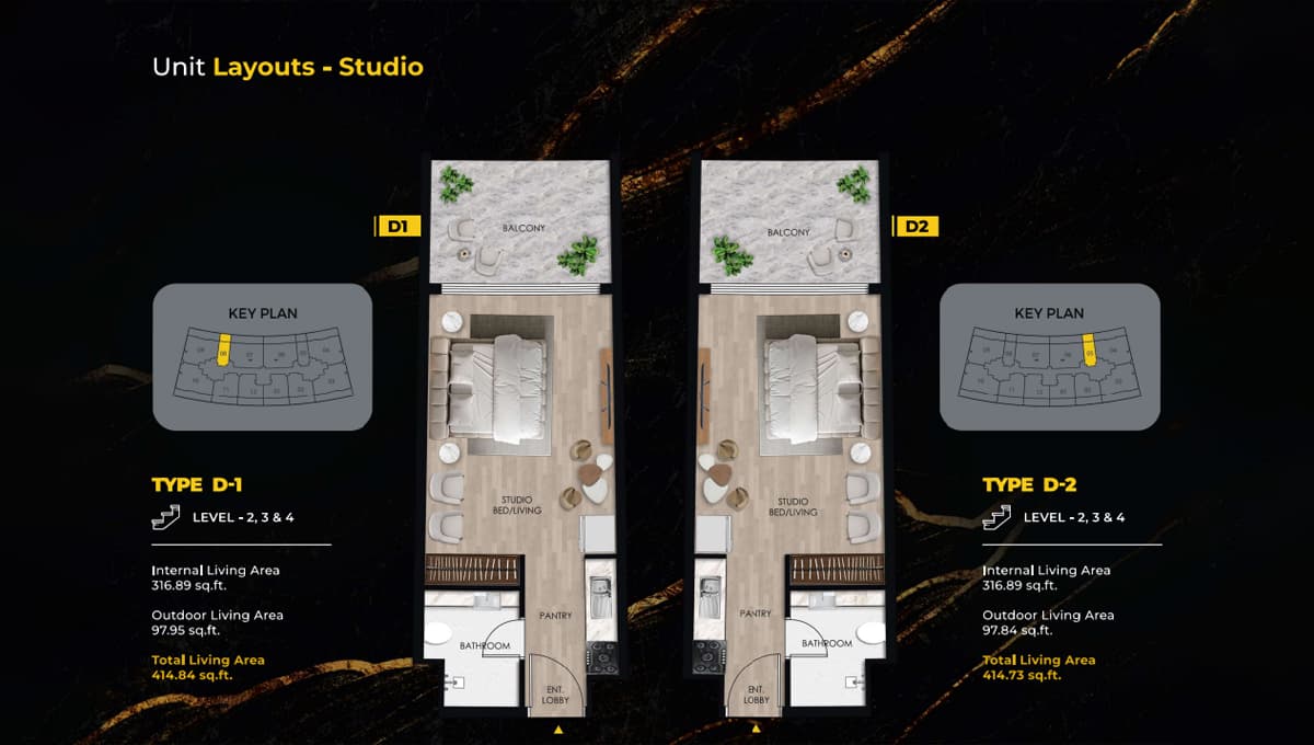 Lincoln Star Residence Studio Apartment Floor Plan