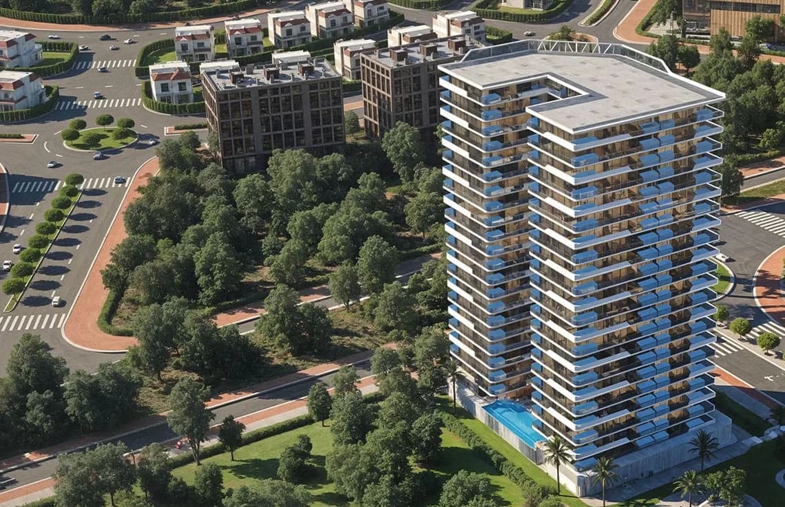 Samana Hills South in Dubai in Dubai South exterior view