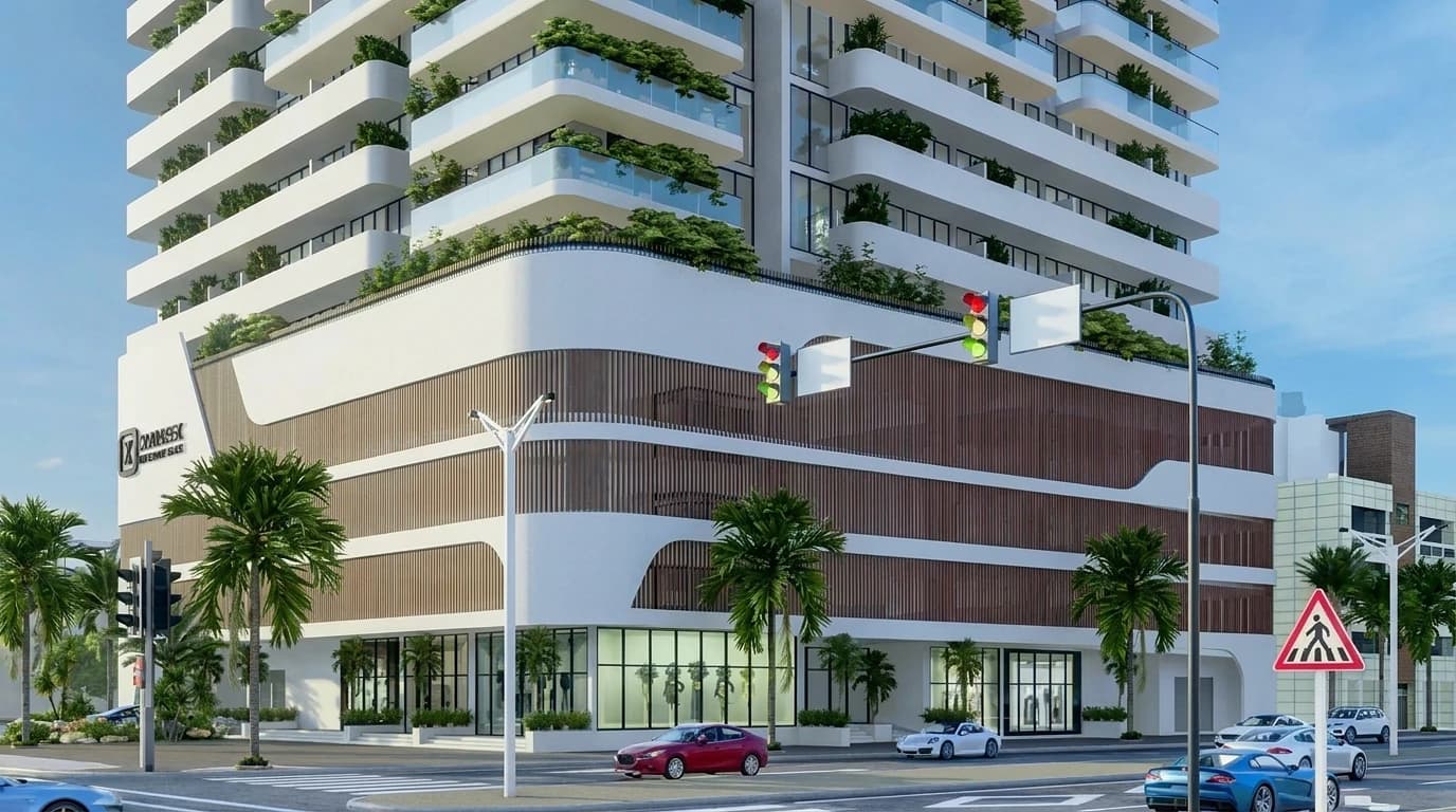 SquareX One at JVC apartments in JVC, Dubai exterior view