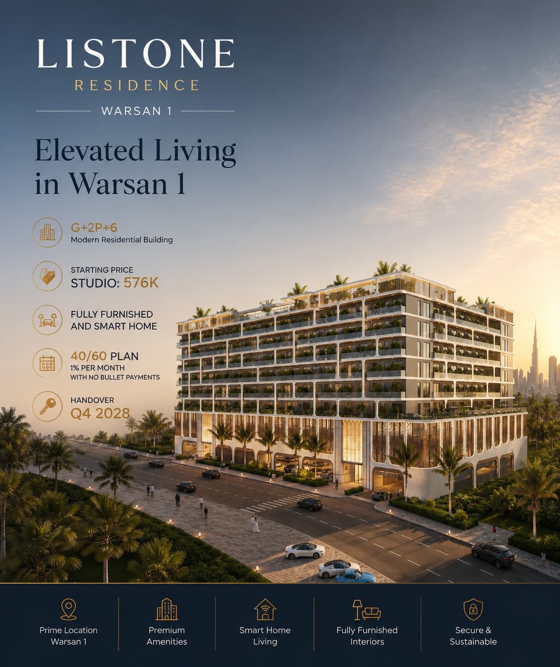 Listone Residences | Warsan 1 exterior view in Warsan 1, Dubai