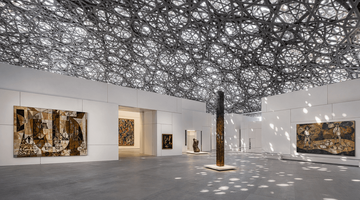 Какие семейные маршруты и мастер‑классы предлагает Louvre Abu Dhabi?