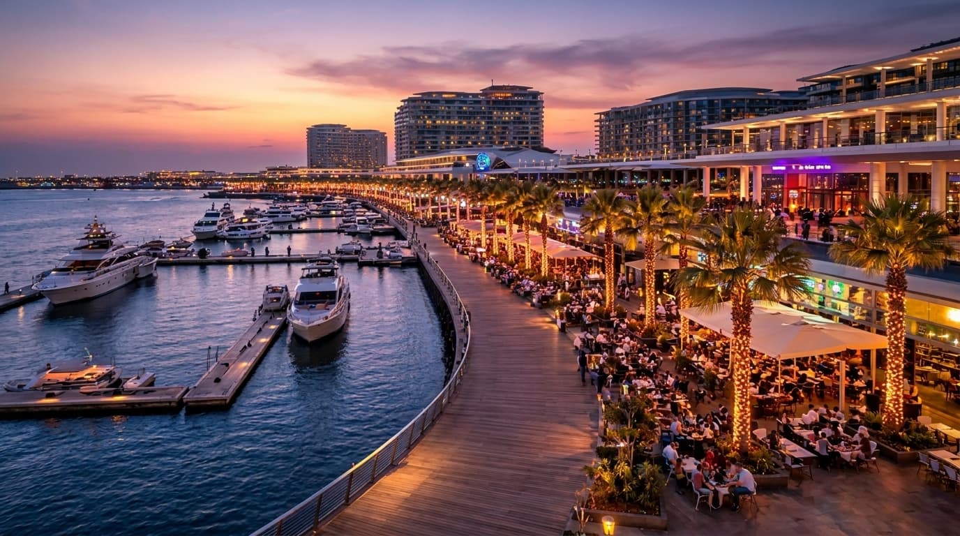 Когда идти в Oro Verde и как оно вписывается в обеденную сцену Yas Island?